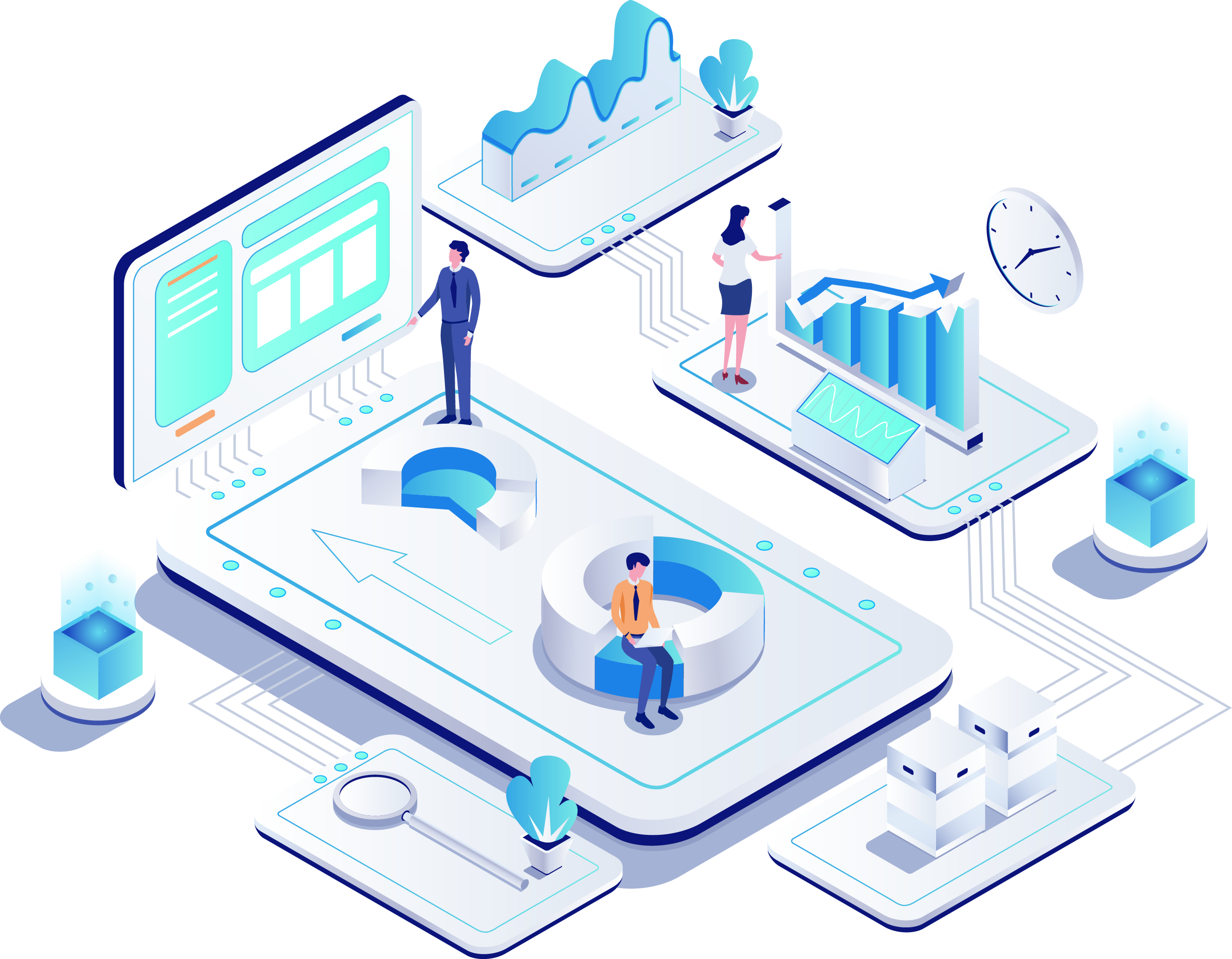 Konzept für gezielte digitale Werbung